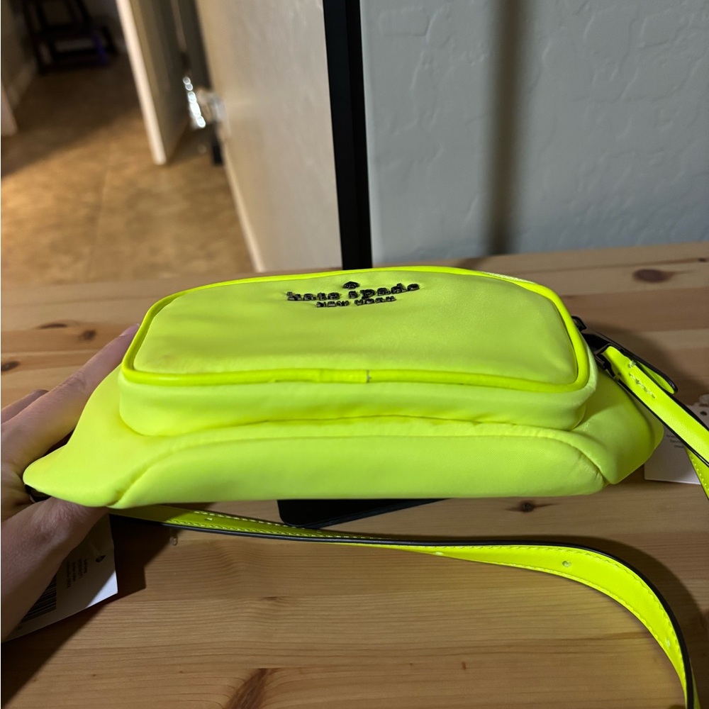 Kate Spade Neon Yellow Nylon Belt Bag Fanny Pack - Picture 7 of 9